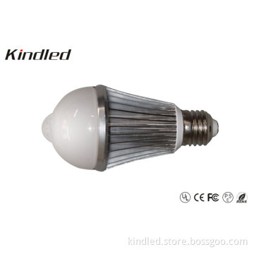 LED Montion Sensor Bulb 5W, with PIR Motion Sensor, Equivalently to 60W Incandescent Lamp, Long Life Span 50000 Hrs